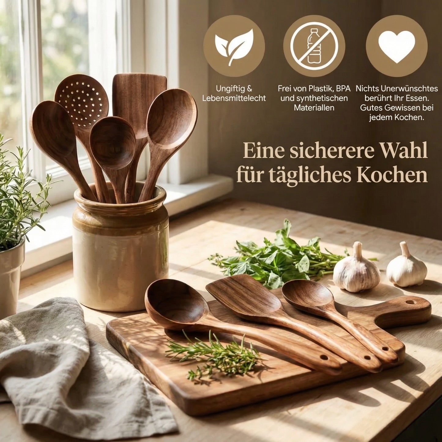 PureKüche™ Premium Teak-Set